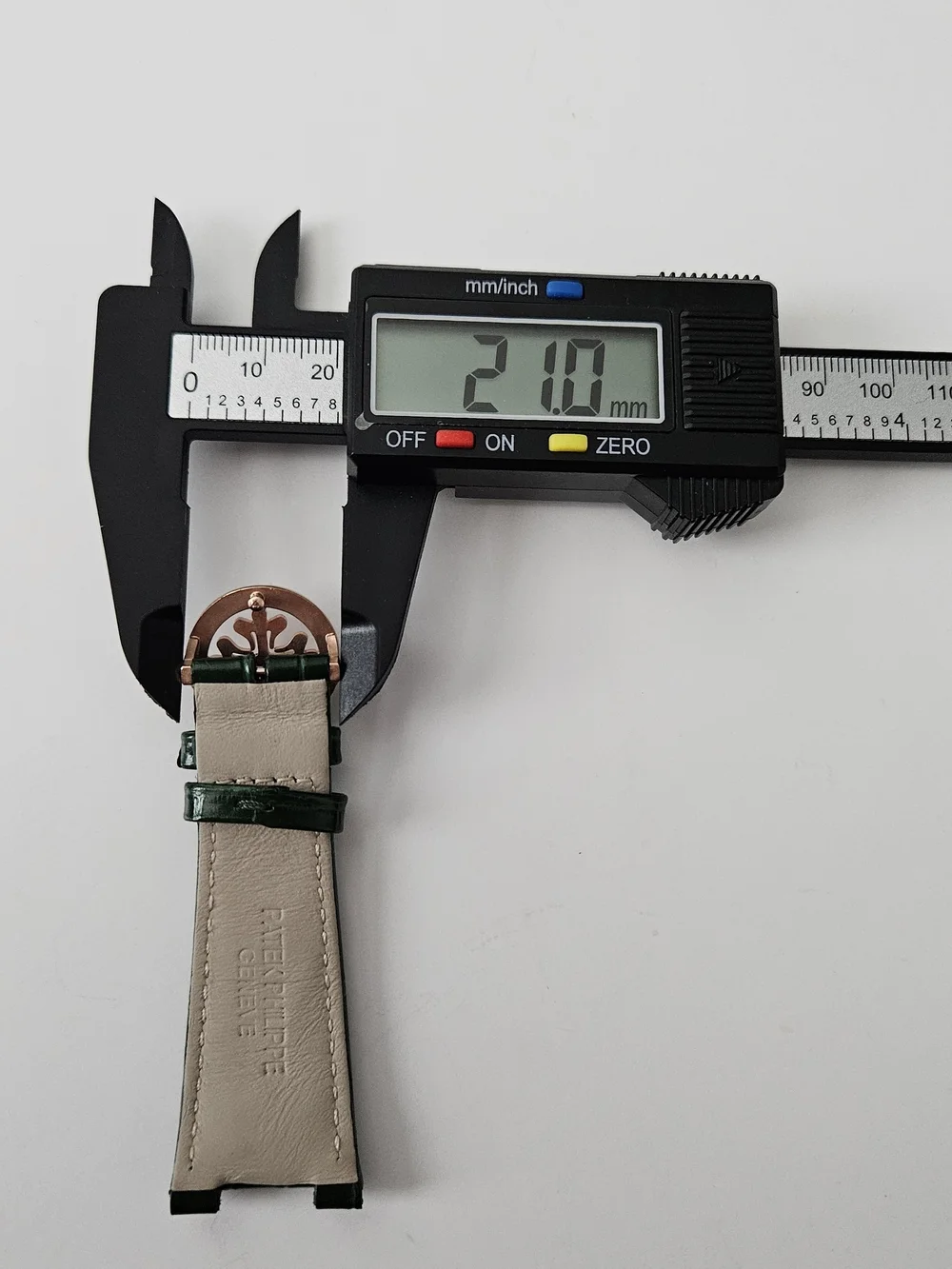 Emerald Green Leather Watch Strap with Vs1 Moissanite D Color Stones On Buckle